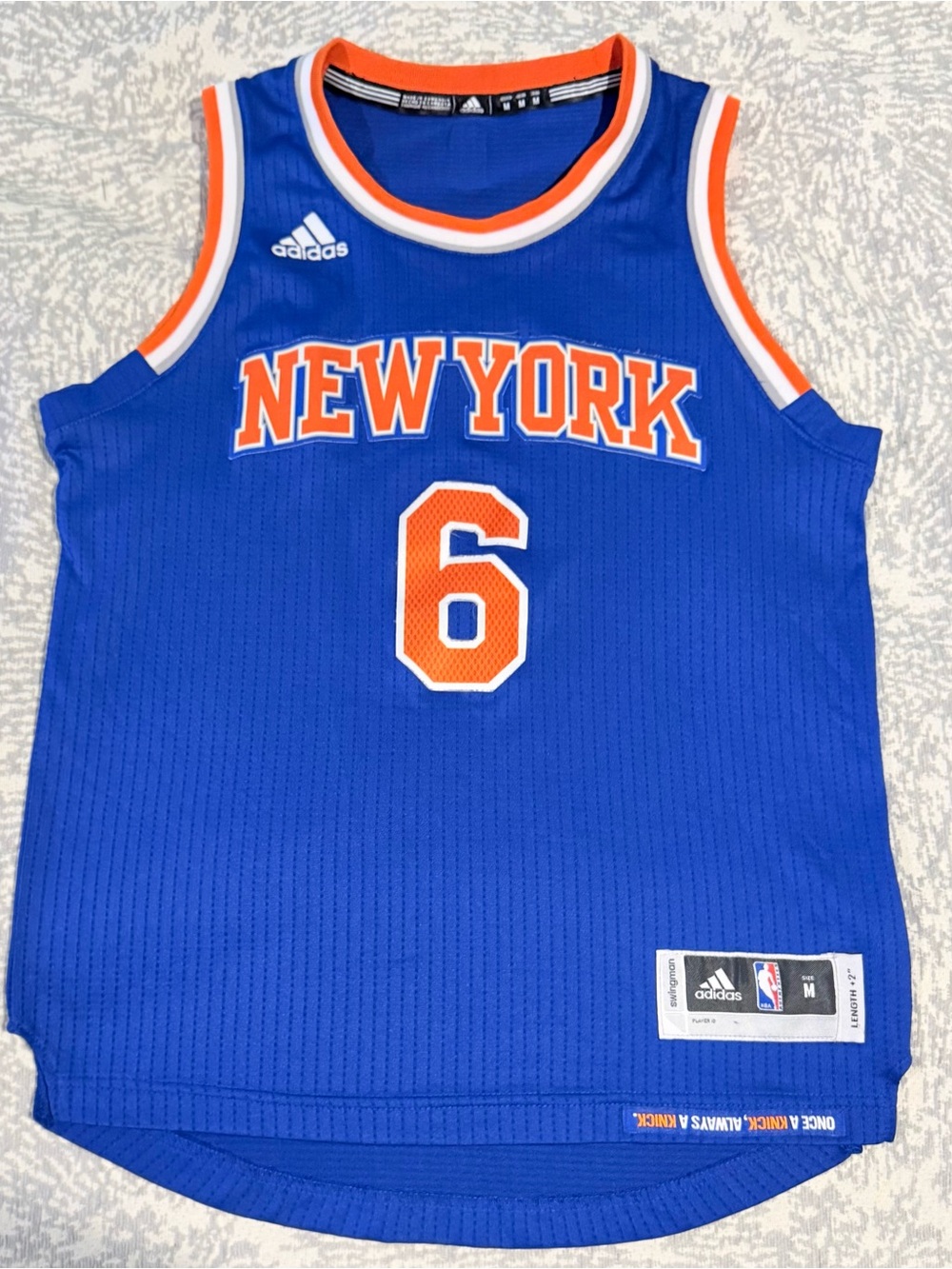 Adidas NBA New York Knicks Kristaps Porzingis #6 Jersey - Youth M